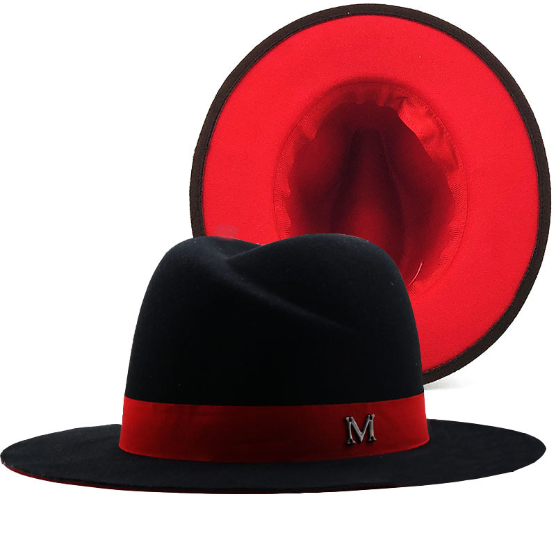 Fedora Hat Wool - Chapéu de fedora de jazz de