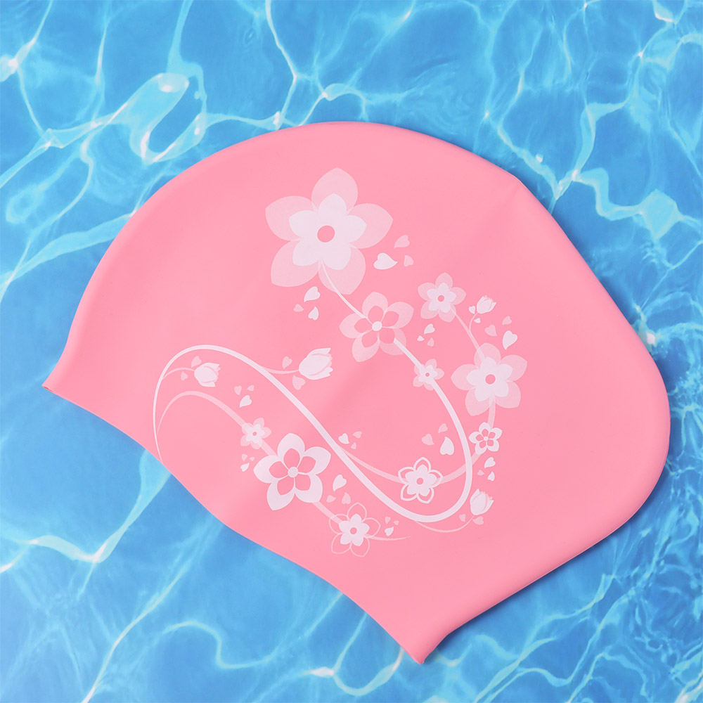 Swim Hat Silicone - Touca de Natação Elástica com Estampa