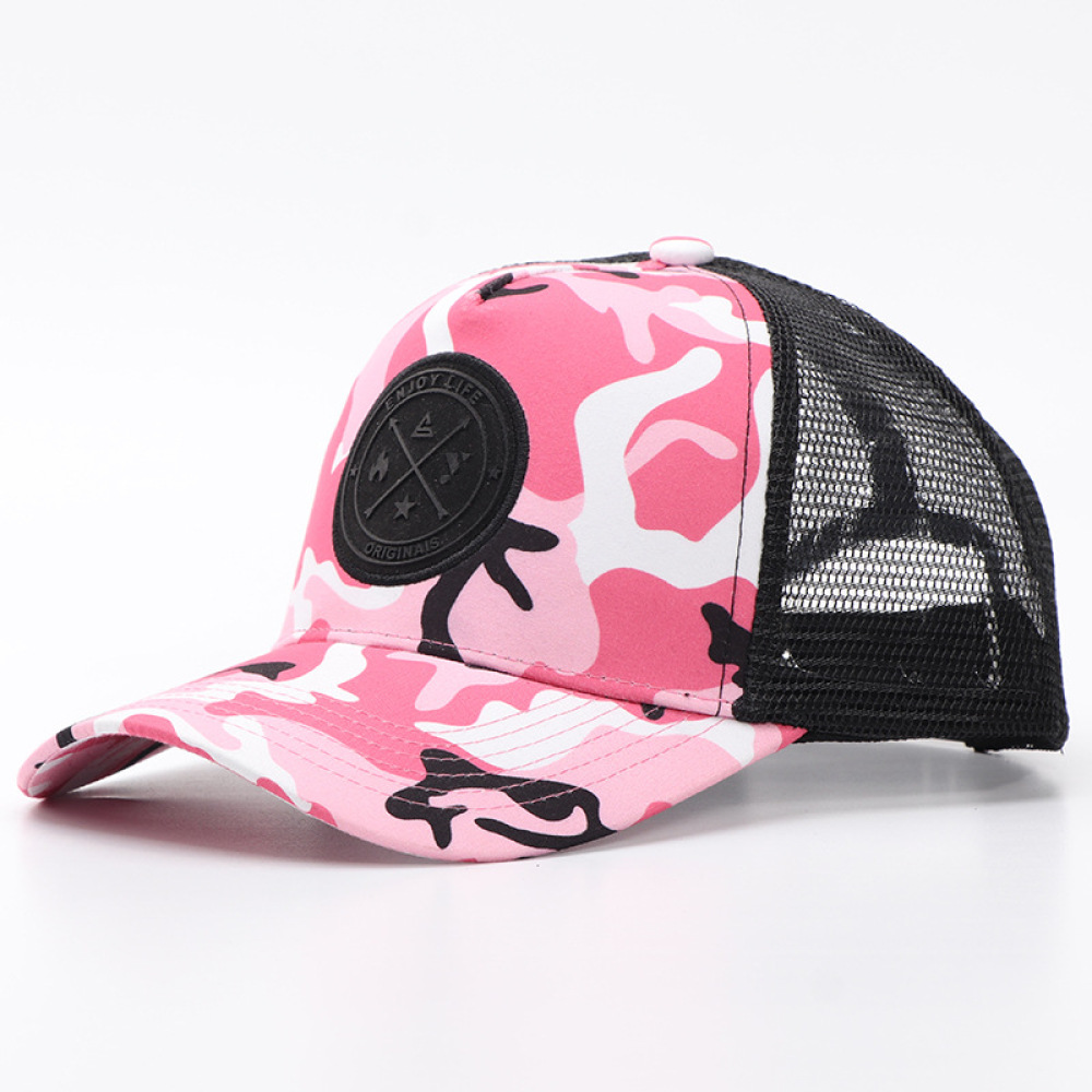 Trucker Cap Mesh - Boné Casual de Camuflagem com Detalhes