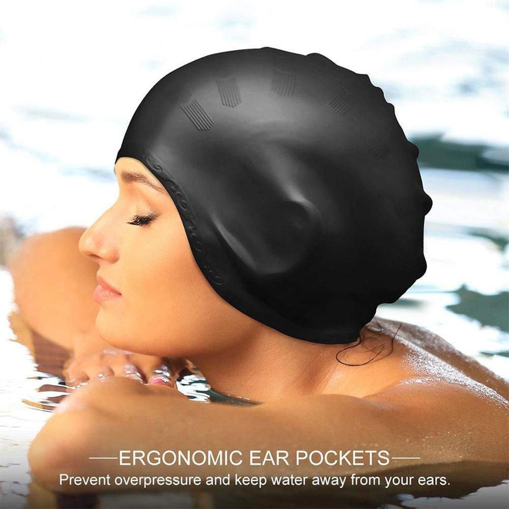 Swim Hat Silicone - Adultos alta elástica toucas de natação