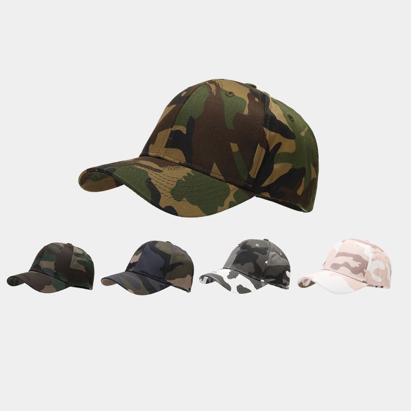 Dad Hat Cotton - Boné de Beisebol Camuflado Woodland Ajustável