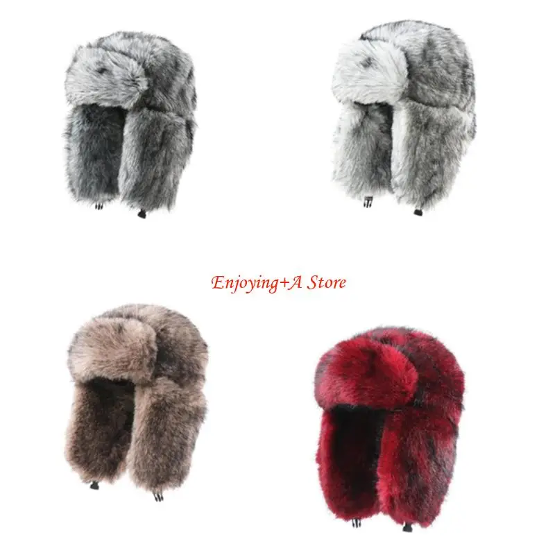 Trapper Hat Ear Flap - PXPB Chapéu de inverno de pelúcia