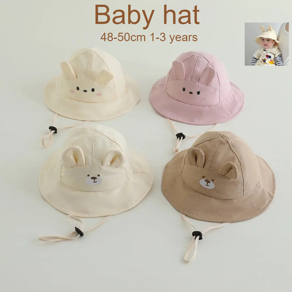 Bucket Hat Cotton - Chapéu de Sol para Bebês Meninas