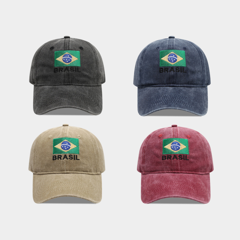 Dad Hat Cotton - Boné de Beisebol Vintage com Bandeira