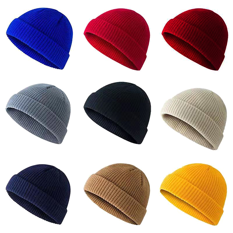 Inverno quente unisex gorros d - Beanie Cuffed Knit avaliação e preço