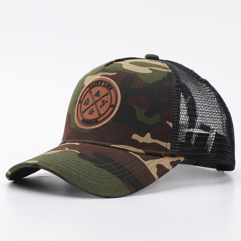 Boné Casual de Camuflagem com  - Trucker Cap Mesh avaliação e preço