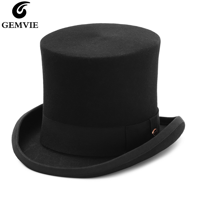 Gemvie 17cm 100% lã feltro car - Fedora Hat Wool avaliação e preço