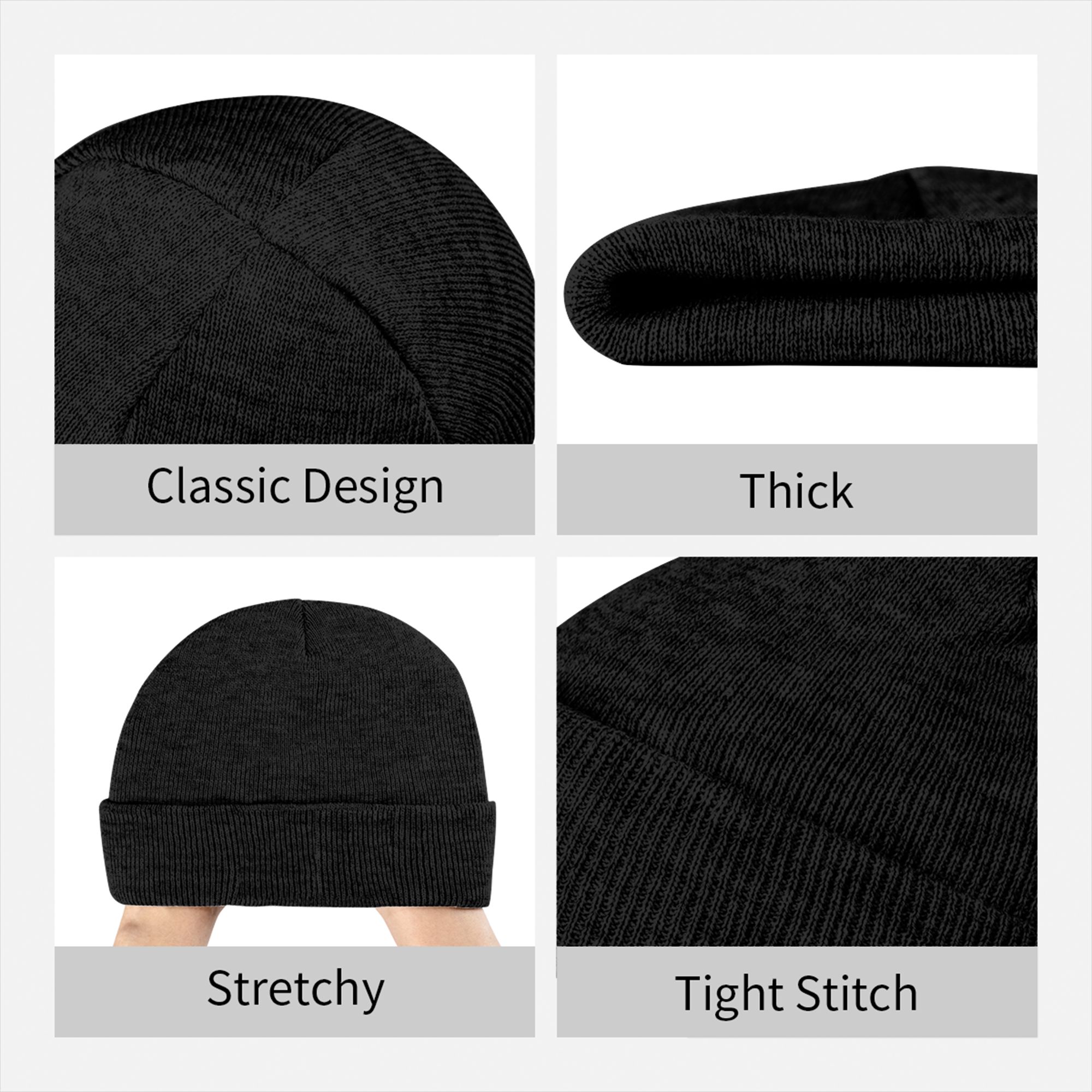 Gorro de malha canelada Hatsun - Beanie Cuffed Knit avaliação e preço