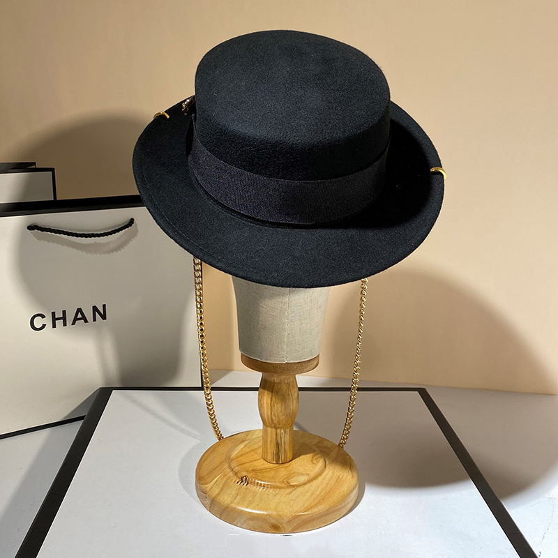 Uspop novos chapéus de inverno - Fedora Hat Wool avaliação e preço