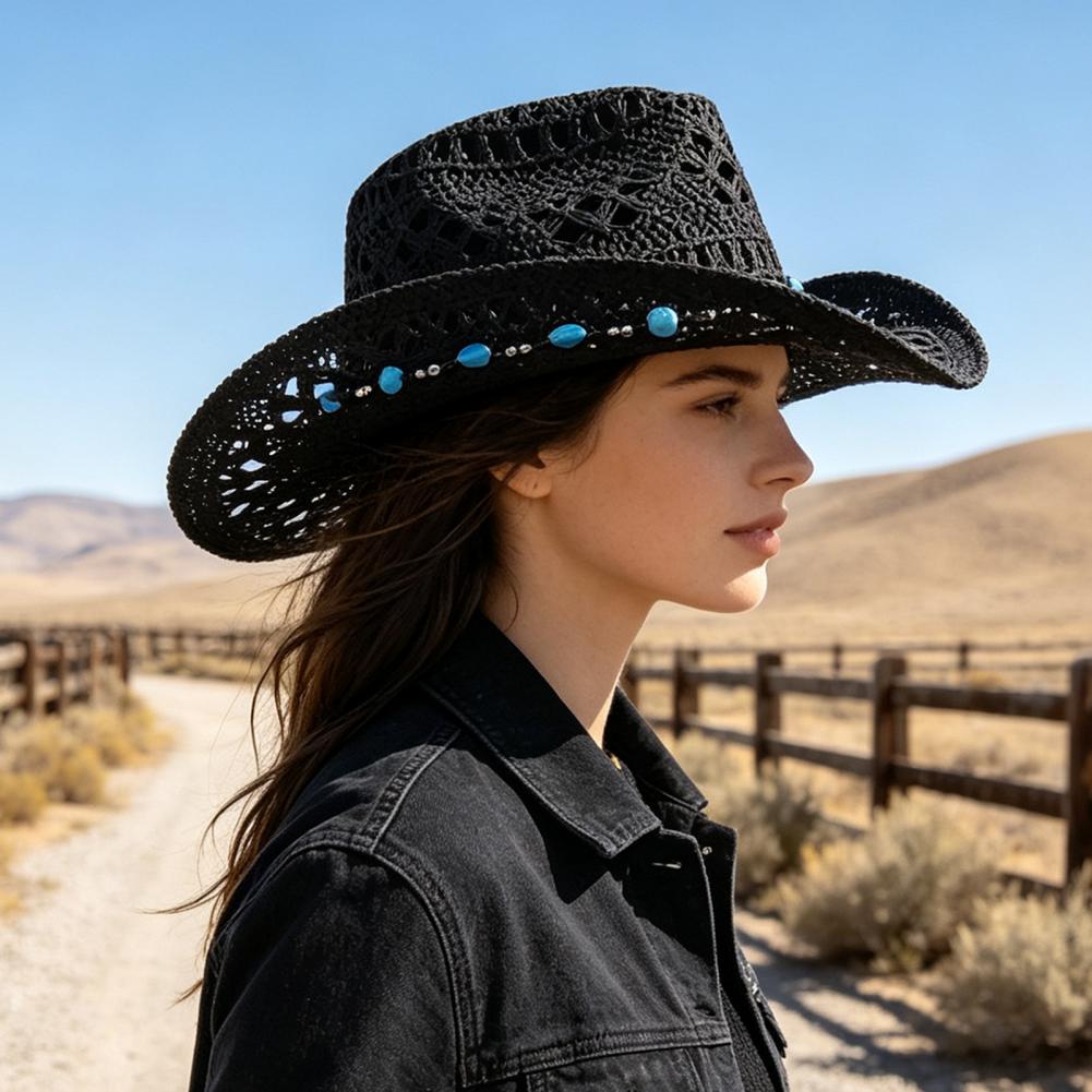 Chapéu de Cowboy de Aba Larga  - Cowboy Hat Straw avaliação e preço