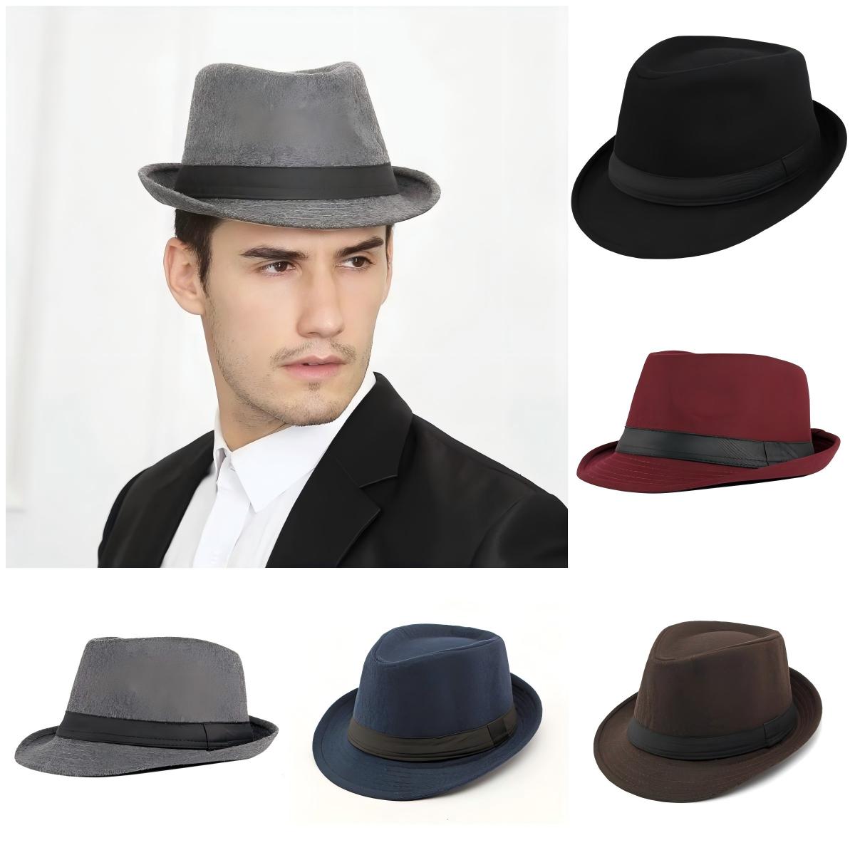 Chapéu para homem novo outono  - Fedora Hat Wool avaliação e preço