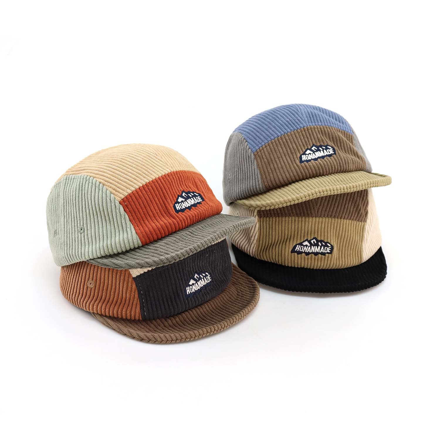 Boné de beisebol feminino de v - Corduroy Cap 5 Panel avaliação e preço