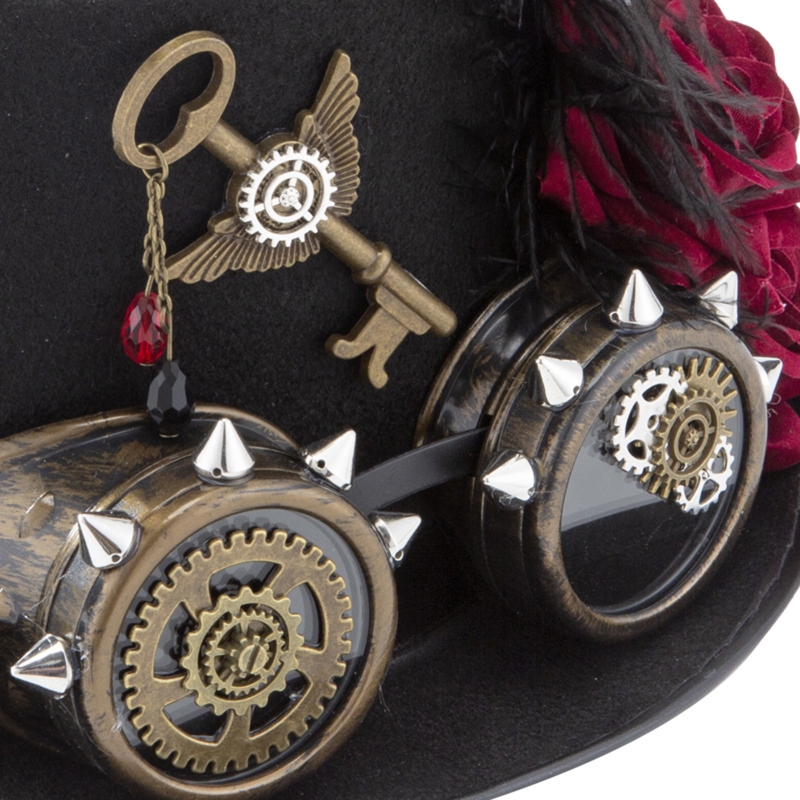 Y166 Chapéu Vintage Steampunk  - Fedora Hat Wool avaliação e preço
