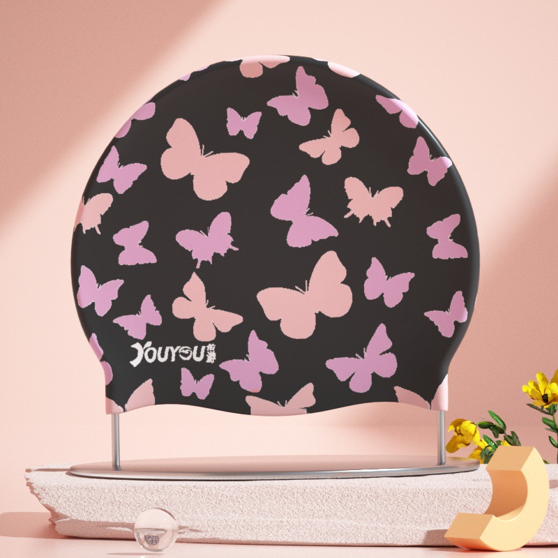 Adultos alta elástica bonito t - Swim Hat Silicone avaliação e preço