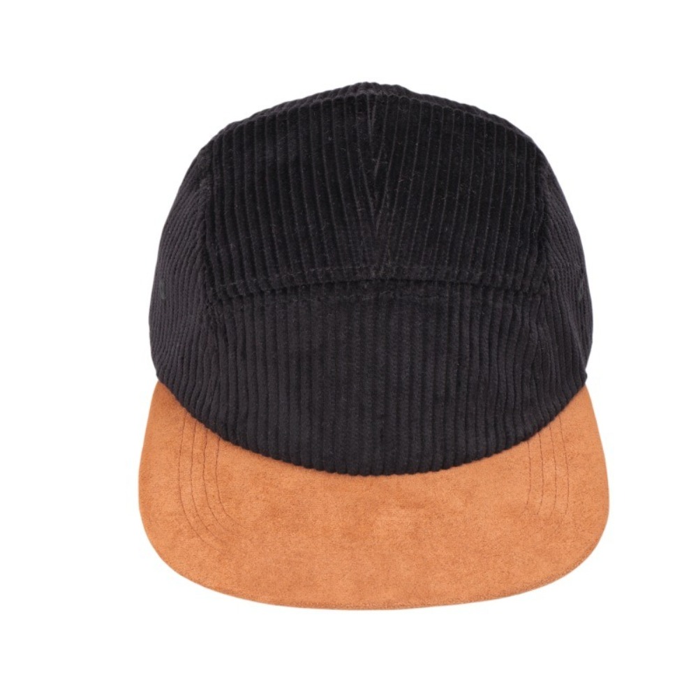 Boné Casual Retrô de Aba Reta  - Corduroy Cap 5 Panel avaliação e preço