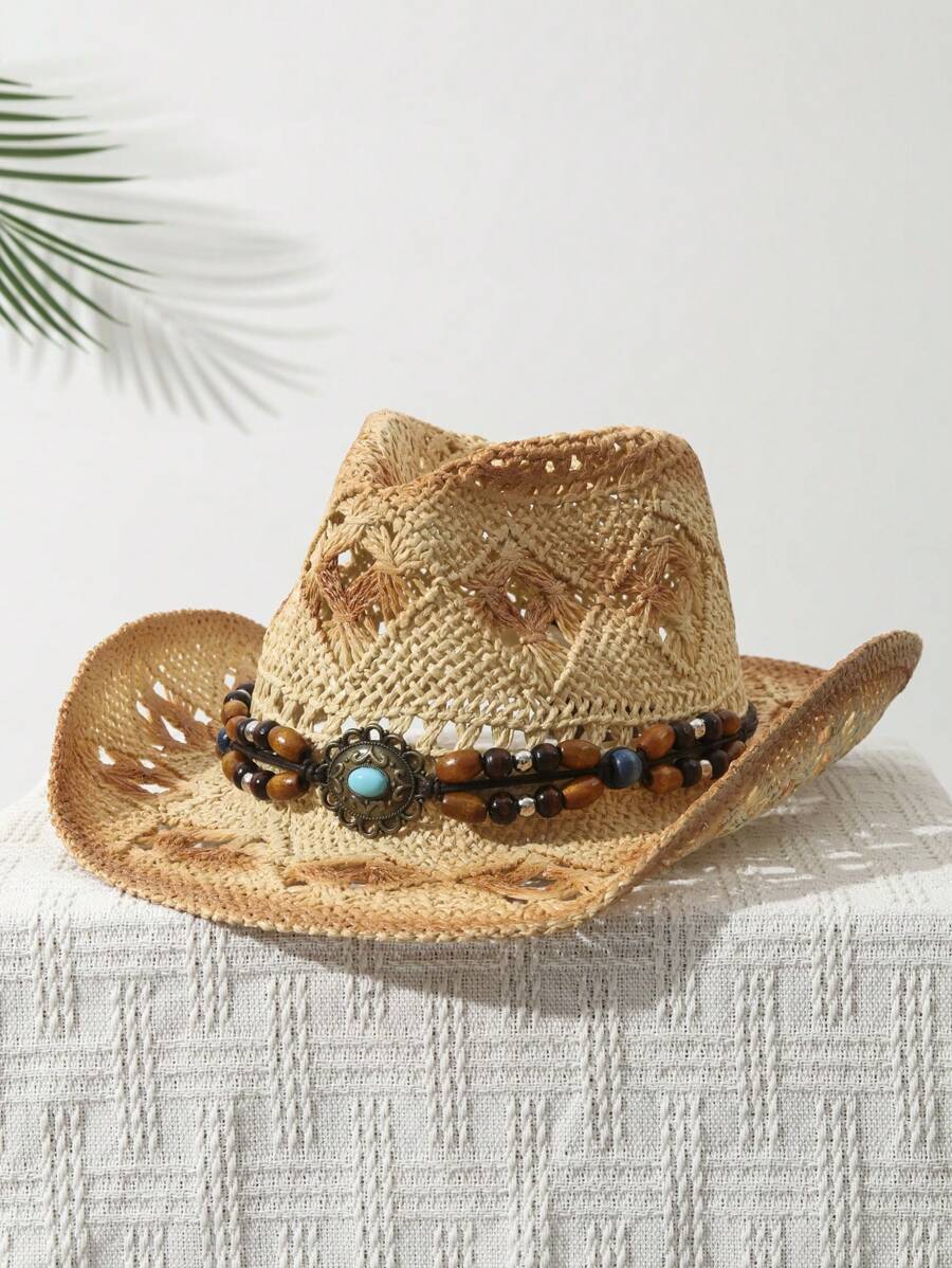 1 Peça Chapéu de Cowboy Unisse - Cowboy Hat Straw avaliação e preço