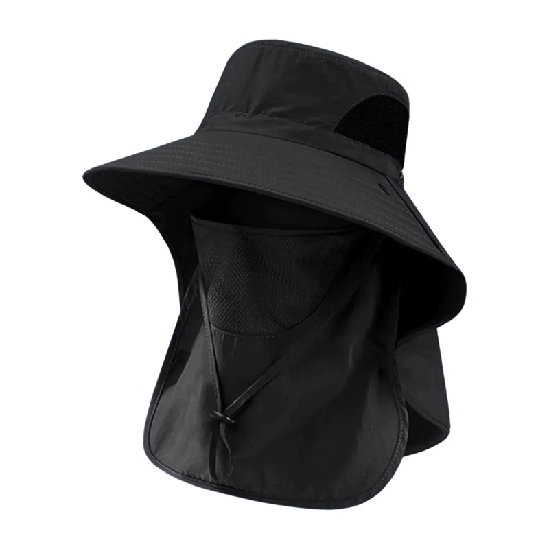 Chapéu de pesca de poliéster c - Sun Hat Wide Brim avaliação e preço