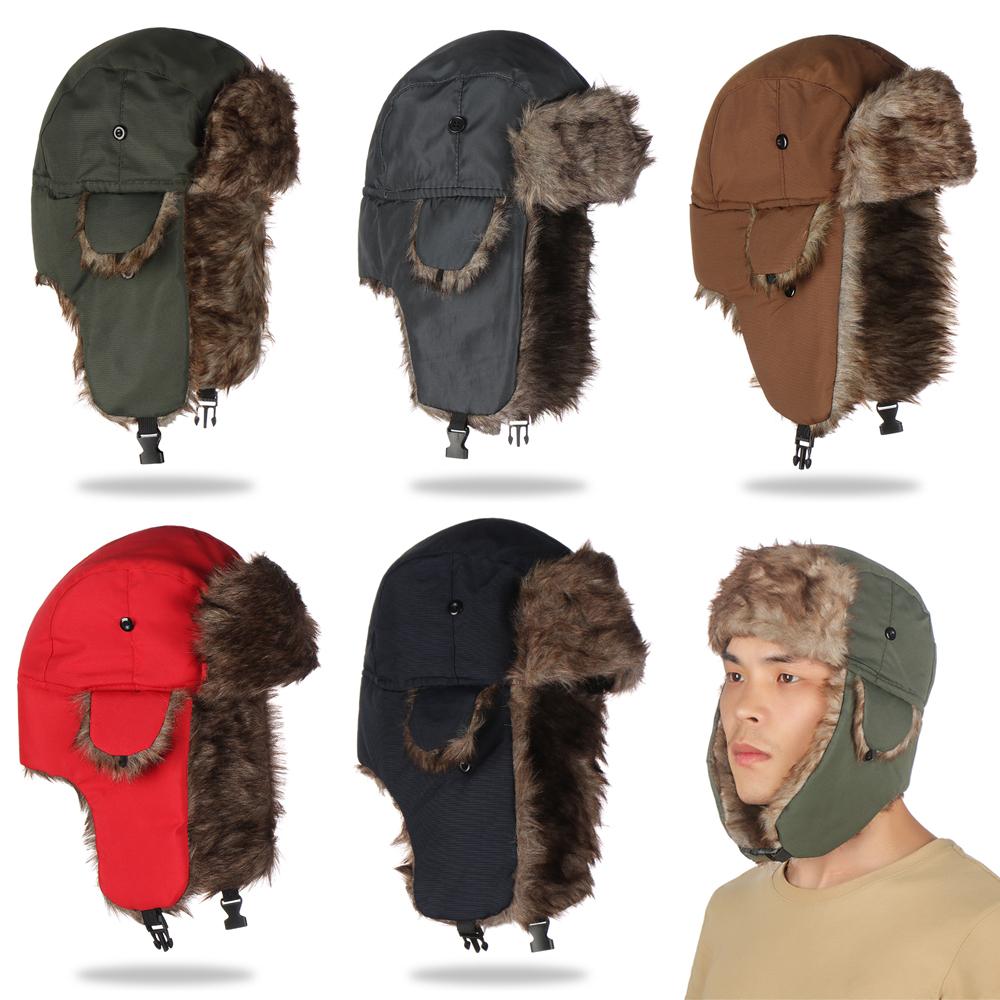 Masculino feminino pele caçado - Winter Trapper Hat avaliação e preço